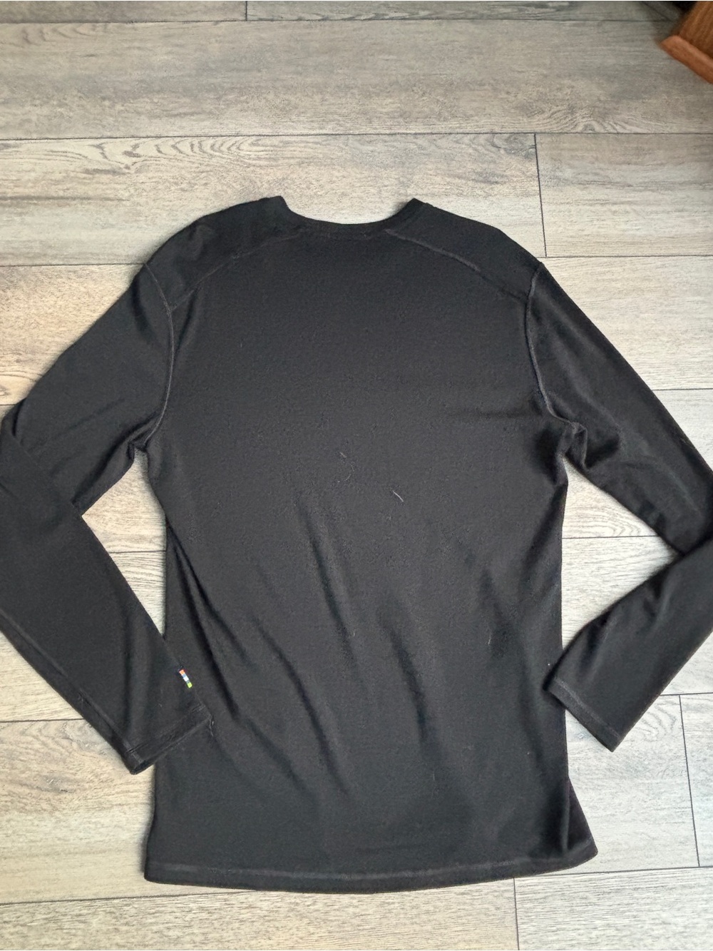 Smartwool Men's 100% Merino Wool Base Layer Top Long Sleeve Black XL SW016349 - Picture 9 of 9